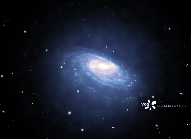 银河系周围的暗物质晕图片素材
