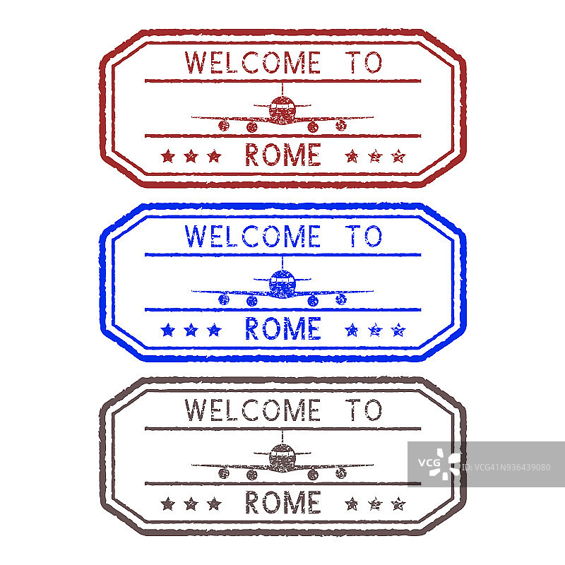 欢迎来到罗马。色旅游券图片素材
