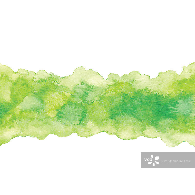 水彩绿色Ombre背景水平图片素材