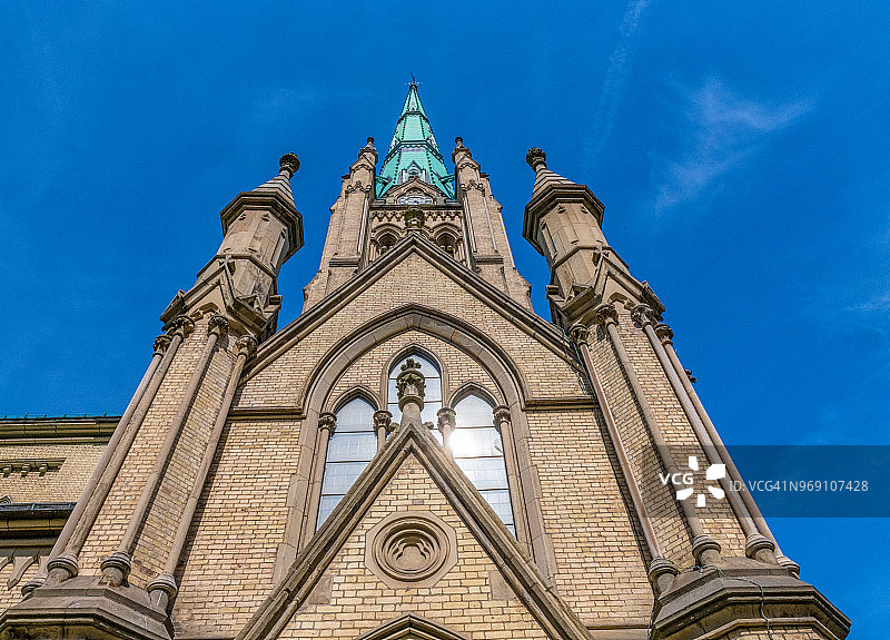 加拿大多伦多:圣詹姆斯大教堂，钟楼图片素材