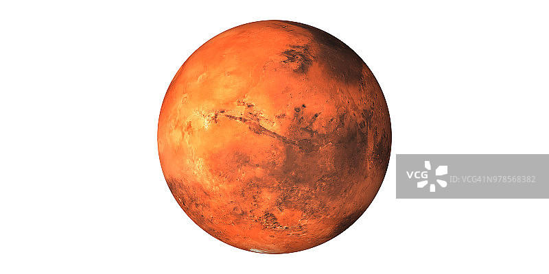 火星是红色的星球图片素材