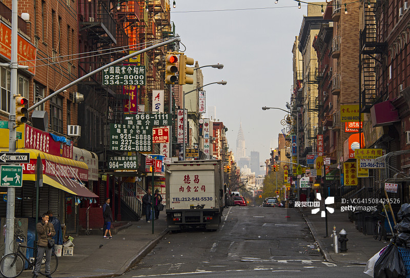 纽约的唐人街图片素材