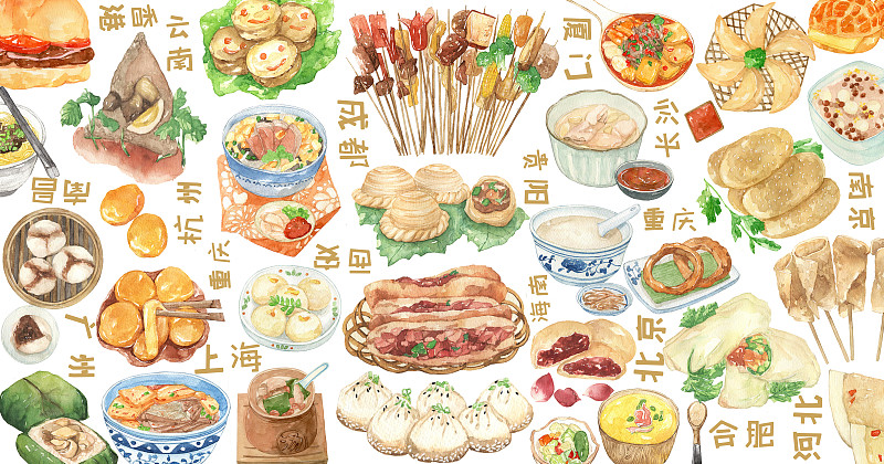 中国美食小吃图图片下载