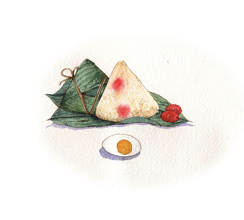 端午粽子传统节日食物插画下载