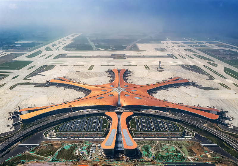 航拍北京大兴国际机场全景图图片下载