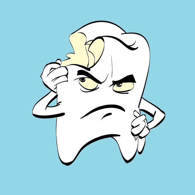 牙齿痛卡通图图片