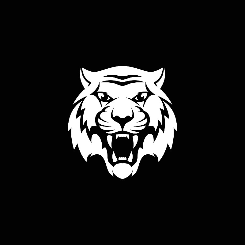老虎logo设计简易图片