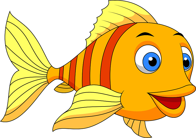 卡通可爱的鱼