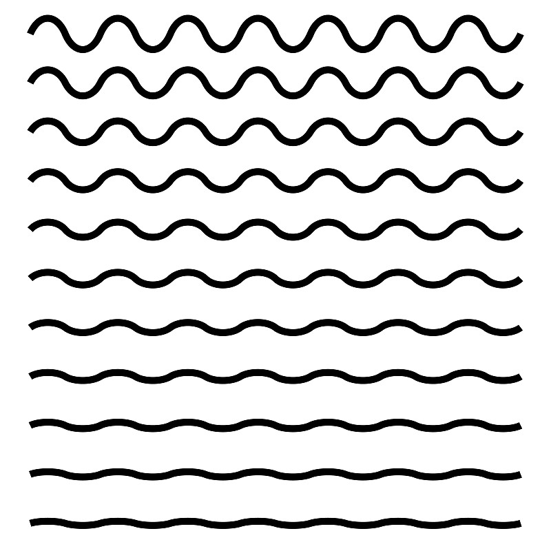 一条波浪线简笔画图片