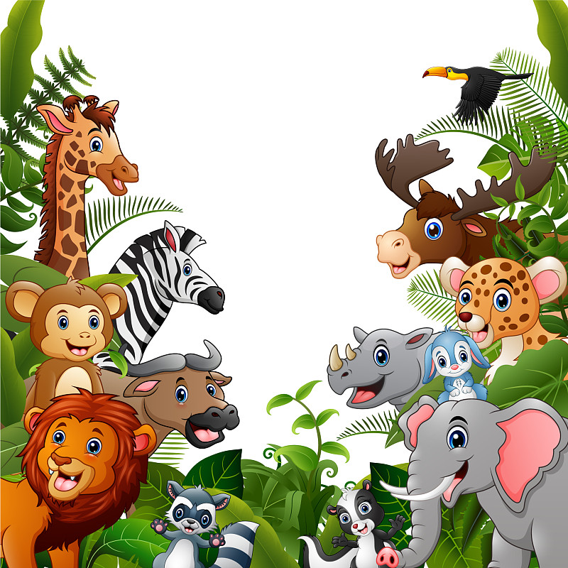 森林动物动画片图片