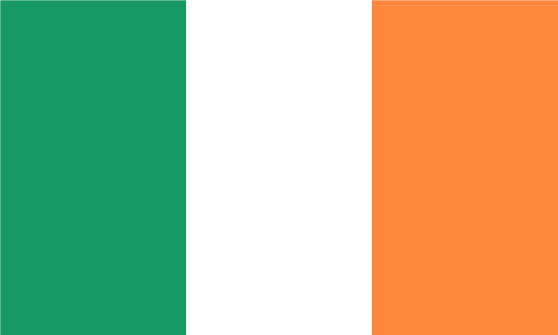 爱尔兰和印度国旗图片