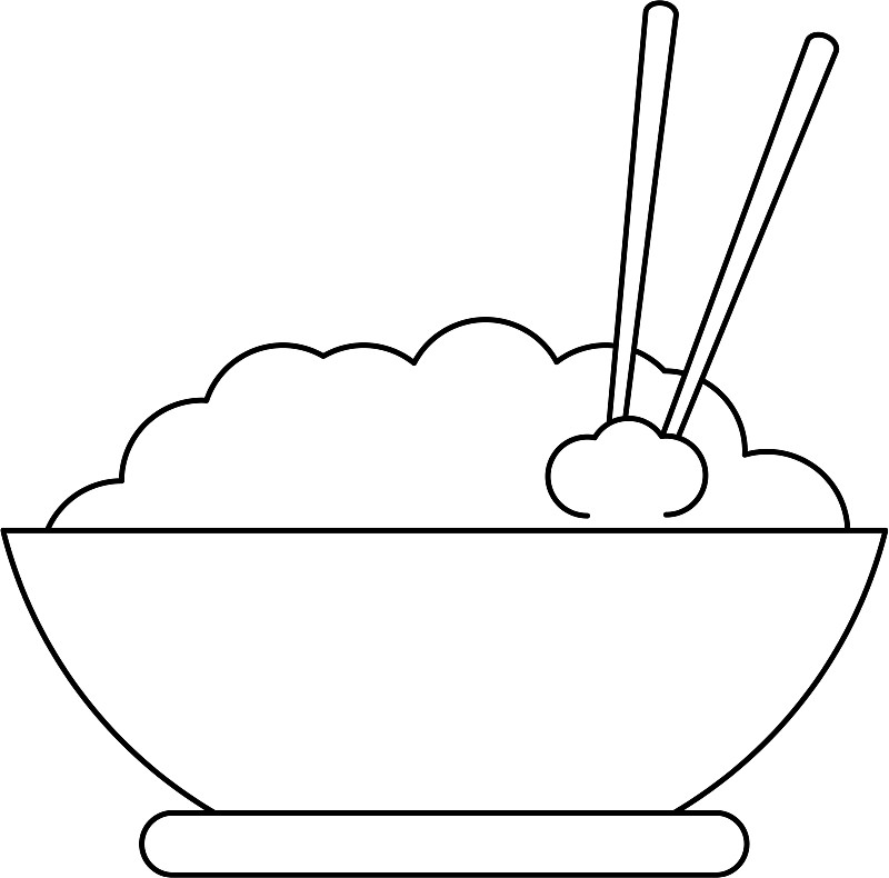 筷子碗图片简笔画图片