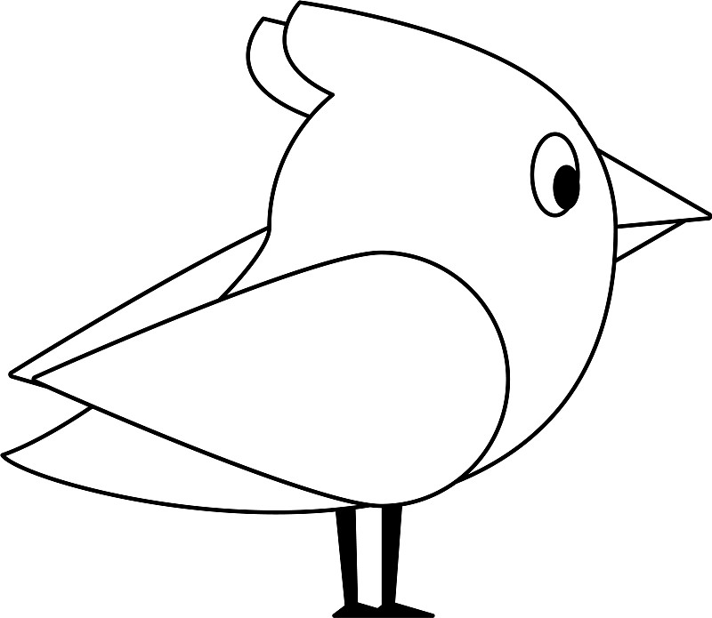 卡通小鸟简图图片