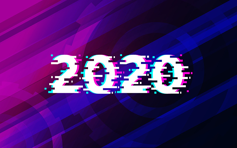 2020小故障文本抽象技术未来的背景矢量设计。图片下载
