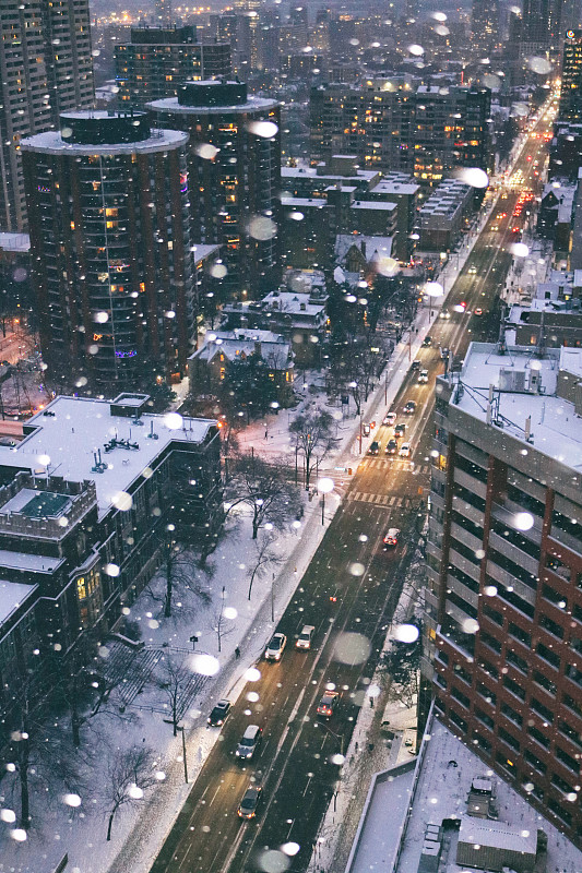 多伦多冬季奇观城市图片素材