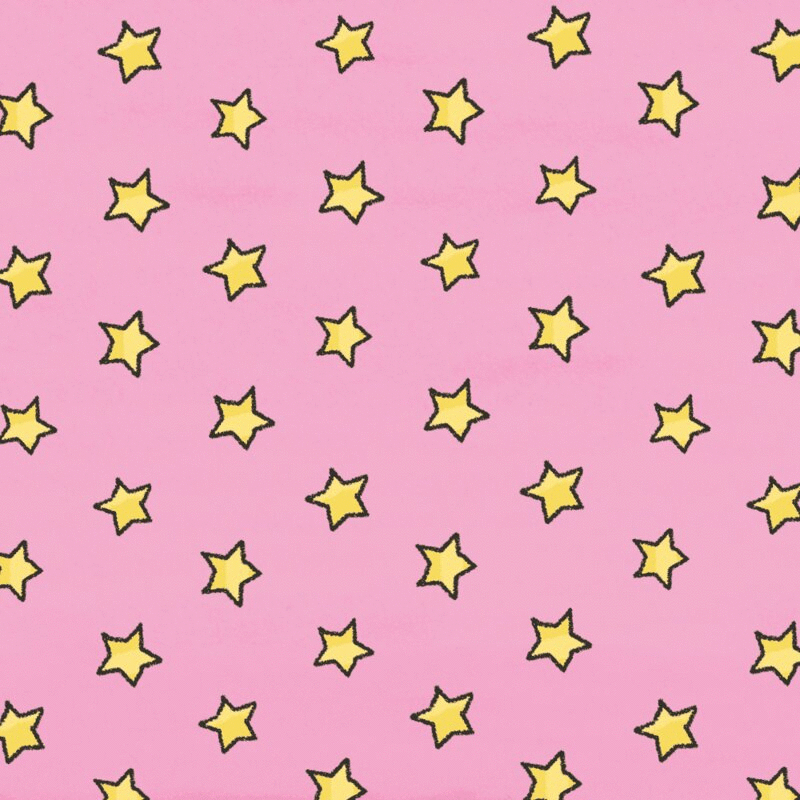 在粉红色背景动画中旋转和收缩黄色星星图片下载