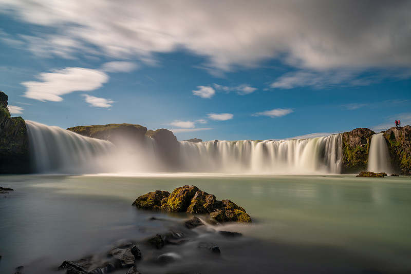 冰岛瀑布图片素材