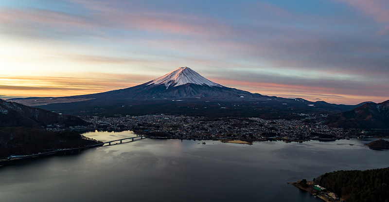 清晨富士山风光图片下载