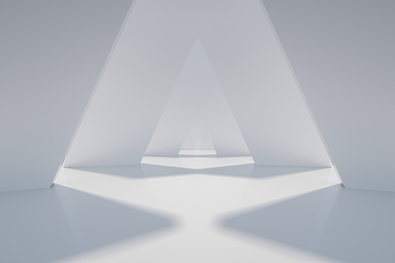 3D现代抽象简洁空间背景图片素材