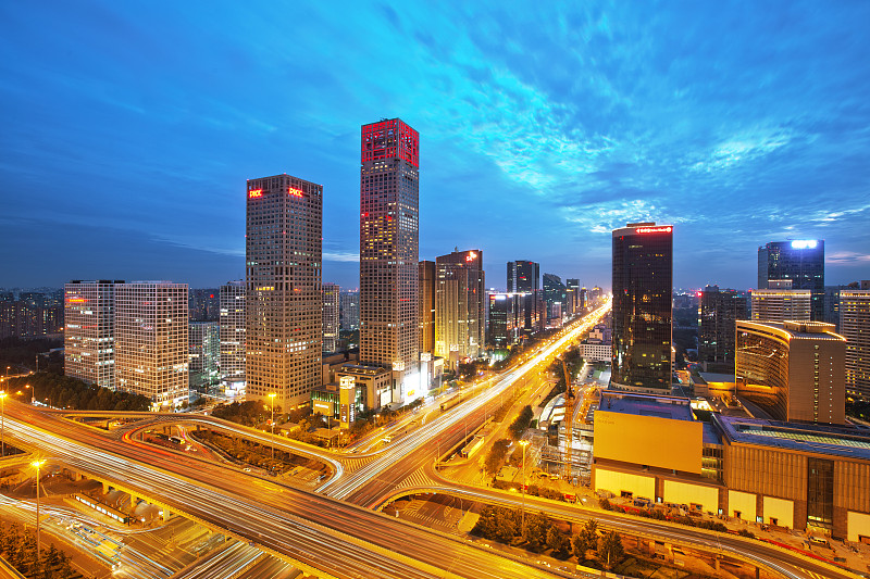 北京城市天际线图片素材