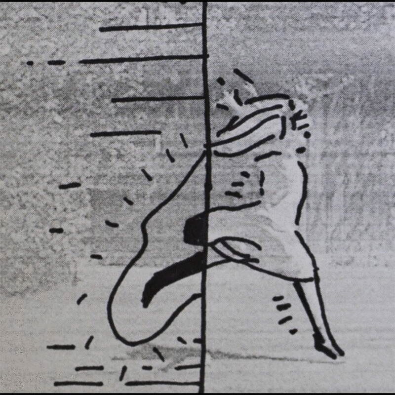跳跃的女孩，黑白动画2图片下载