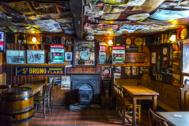 传统的爱尔兰酒吧!图片素材