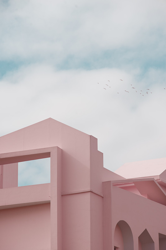 粉红色的建筑图片下载
