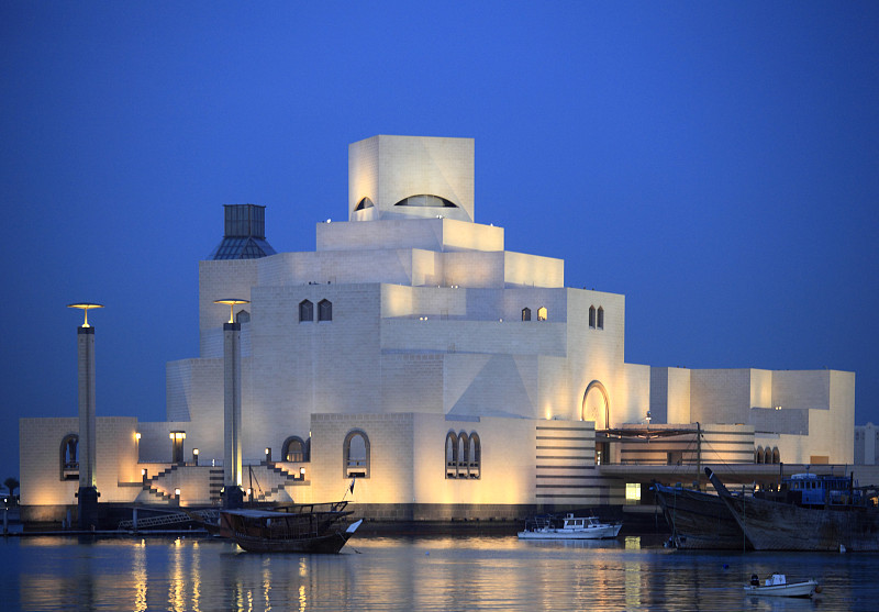 卡塔尔，多哈，伊斯兰艺术博物馆。图片下载
