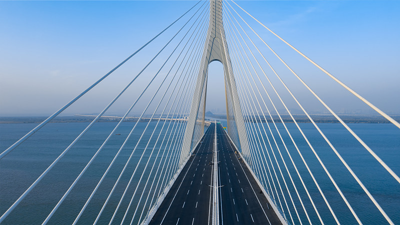 港珠澳大桥延长线--洪鹤大桥航拍图片下载