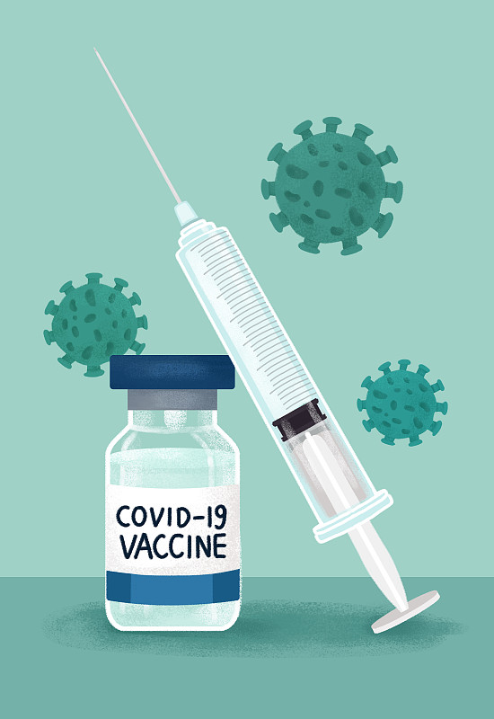 注射器和疫苗药瓶图片下载