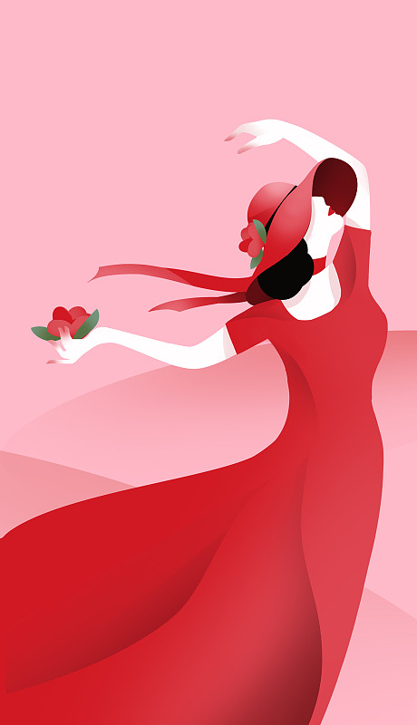 国际传统节日女神节插画图片