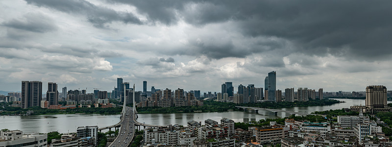 惠州cbd合生大桥全景图片下载