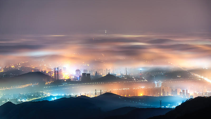 北京云海平流雾图片下载