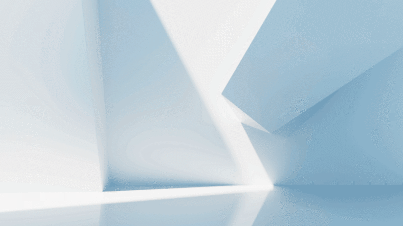 白色几何体建筑空间与光影变化3D渲染图片下载