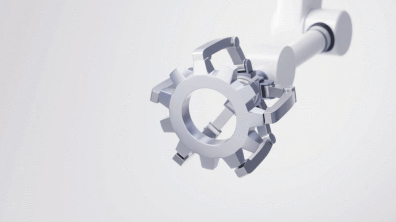机械臂与智能制造概念3D渲染图片下载
