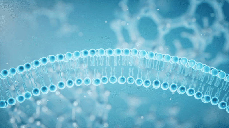 磷脂双分子细胞膜3D渲染图片下载