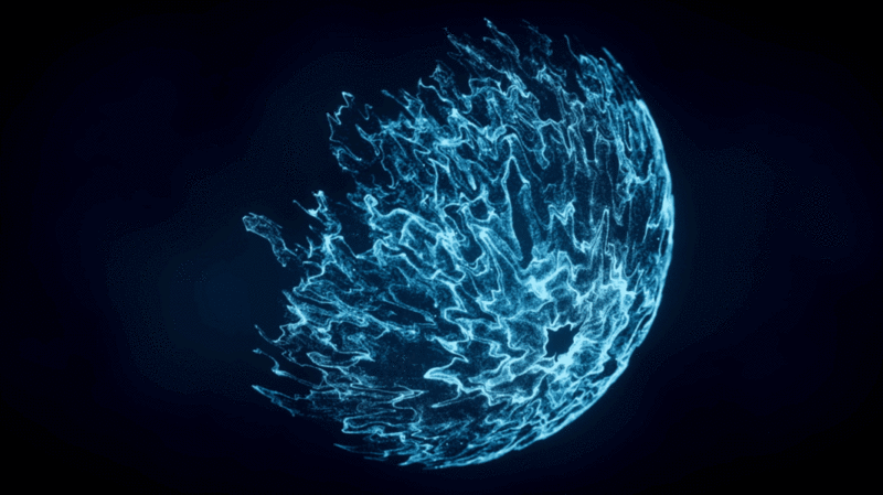 球形流动粒子背景3D渲染图片下载
