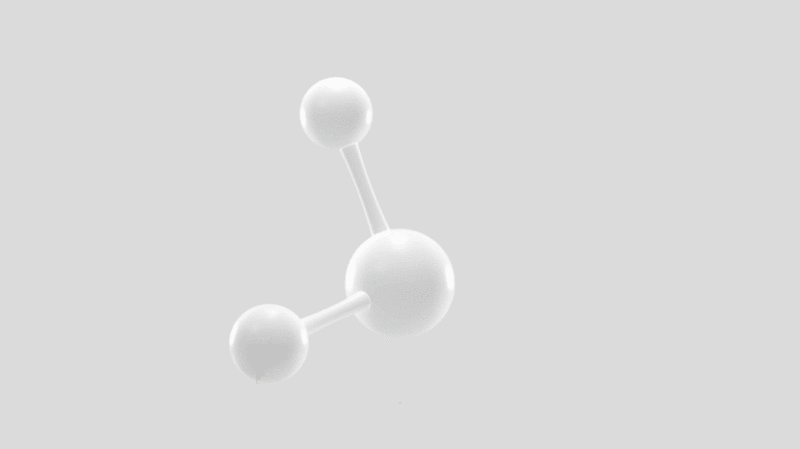 白色背景下的分子模型3D渲染图片下载