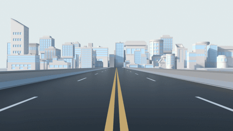 城市与道路3D渲染图片下载