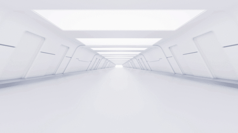 白色科技感隧道出口3D渲染图片下载