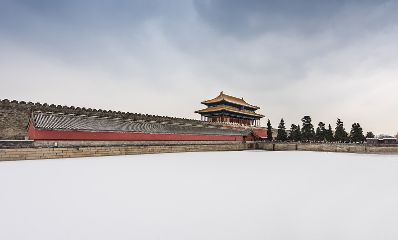 北京故宫紫禁城冬雪图片下载
