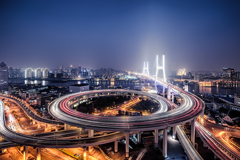 南浦大桥夜景图片素材