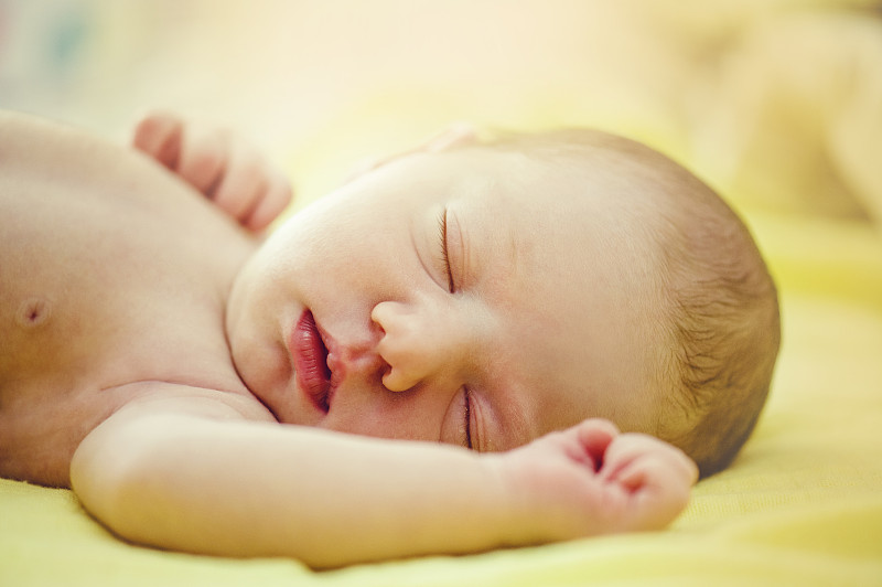 熟睡的婴儿图片素材