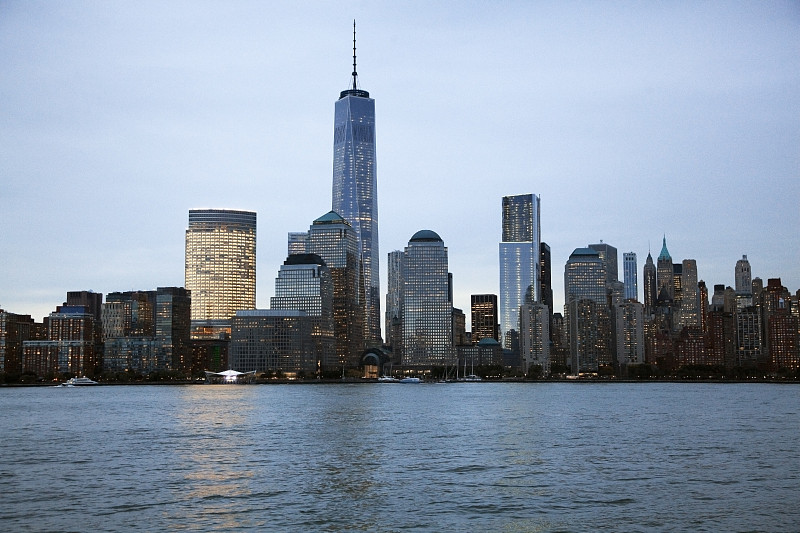 纽约市的天际线，纽约，美国图片下载