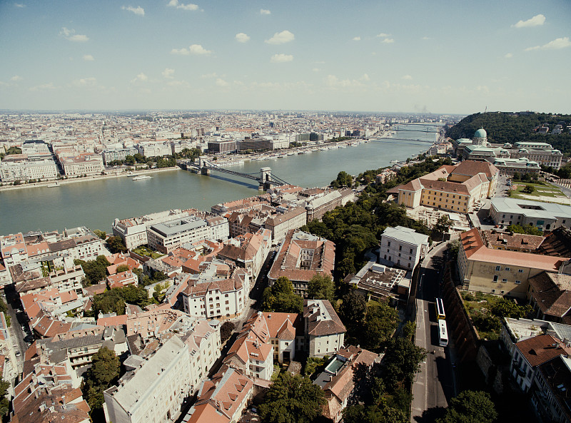 多瑙河-天空中的布达佩斯图片下载