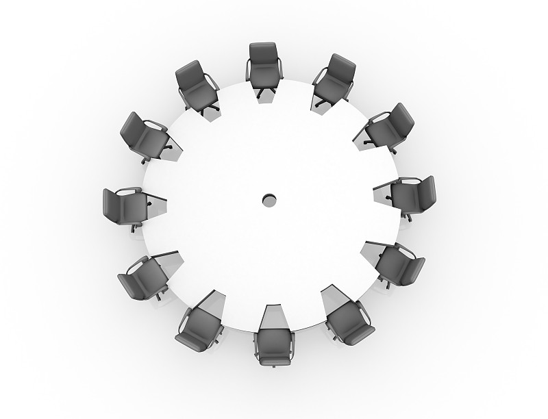 会议桌-概念齿轮图片下载
