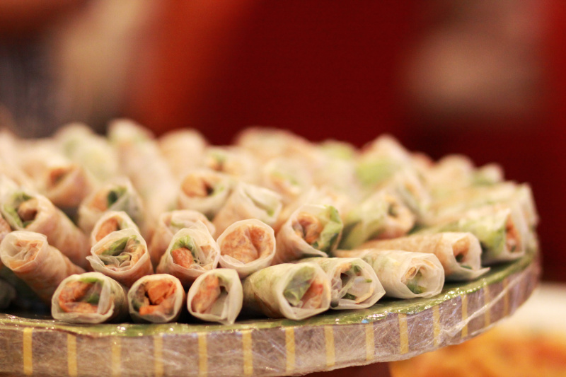 素菜春卷，传统美食，西贡图片下载
