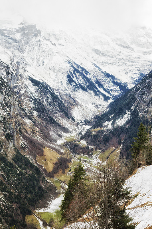 Muerren,瑞士阿尔卑斯山图片下载