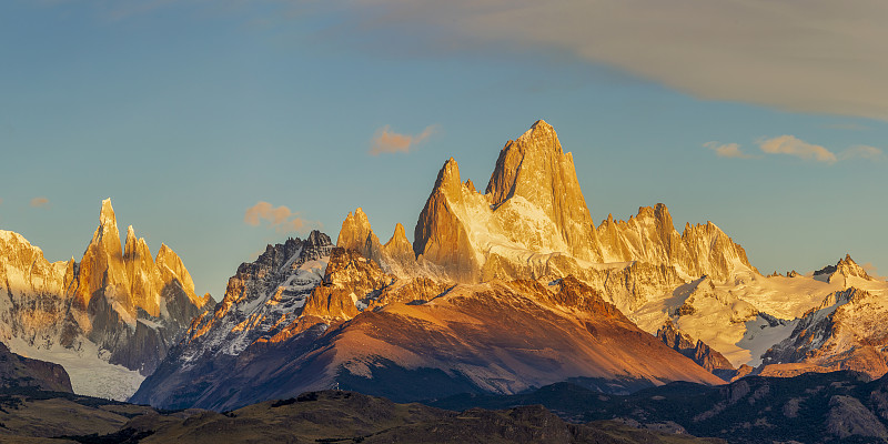 阿根廷巴塔哥尼亚的菲茨罗伊山脉图片下载