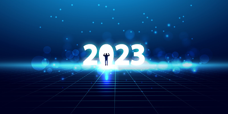 2023年新年科技背景图片下载